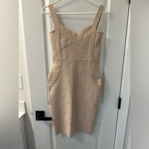 Tan / beige dress. Size small. Worn once.